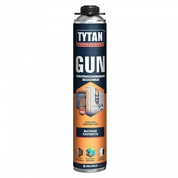 ПЕНА МОНТАЖНАЯ "TYTAN PROFESSIONAL GUN" ПРОФИ 750 МЛ (12) РОССИЯ
