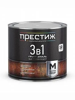 ГРУНТ- ЭМАЛЬ ПО РЖАВЧИНЕ 3 В 1 БЫСТРОСОХНУЩАЯ СИНЯЯ 1,9 КГ (1/6) "ПРЕСТИЖ"