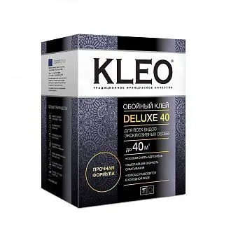 КЛЕЙ ДЛЯ ЭКСКЛЮЗИВНЫХ ОБОЕВ "DELUXE" 430 Г (1/12) "KLEO"