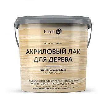 ЛАК ДЛЯ ДЕРЕВА АКРИЛОВЫЙ 9 Л (1) "ELCON"