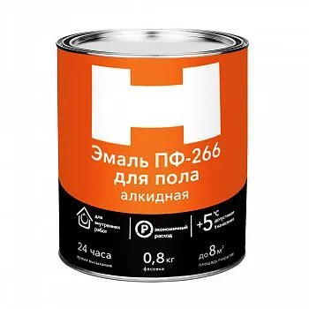 ЭМАЛЬ ПФ-266 "H" ЗОЛОТИСТО-КОРИЧНЕВАЯ 0,8 КГ (1/14) 212108