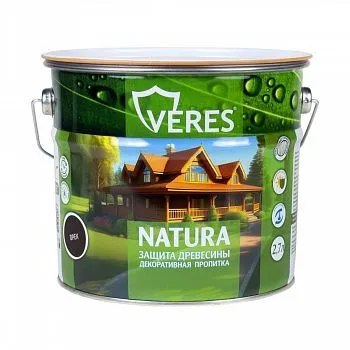 ПРОПИТКА ДЕКОРАТИВНАЯ "NATURA" ОРЕХ 2,7 Л (1/4) "VERES"