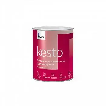 КРАСКА ФАСАДНАЯ "KESTO" БАЗА А 0,9 Л (1/6) "TALATU"
