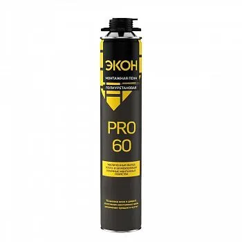ПЕНА МОНТАЖНАЯ "ЭКОН 60 PRO" ПРОФИ 750 МЛ (1/12) ХЕНКЕЛЬ