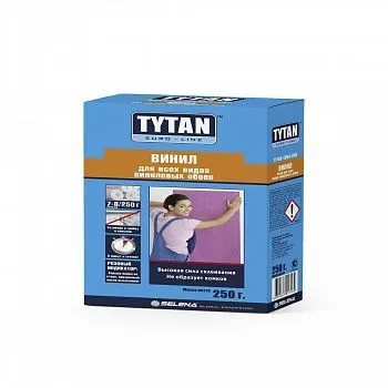 КЛЕЙ ДЛЯ ВИНИЛОВЫХ ОБОЕВ 250 Г (12) "TYTAN EURO-LINE"