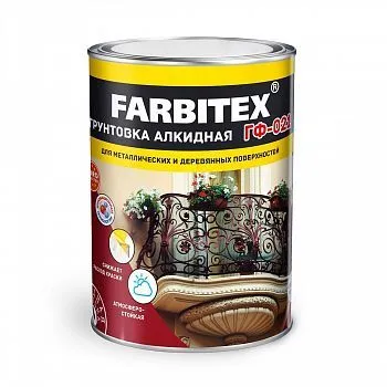 ГРУНТ ГФ-021 СЕРЫЙ 1,8 КГ (1/6) "FARBITEX"