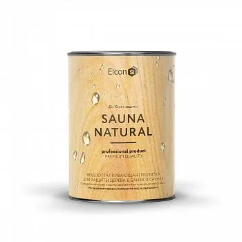 ПРОПИТКА ВОДООТТАЛКИВАЮЩАЯ ДЛЯ БАНИ И САУНЫ "SAUNA NATURAL" 0,9 Л (1/12) "ELCON"