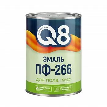 ЭМАЛЬ ПФ-266 "FORMULA Q8" КРАСНО-КОРИЧНЕВАЯ  0,8 КГ (1/14)