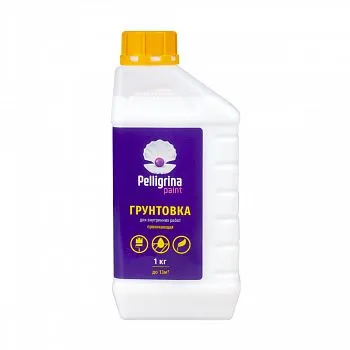ГРУНТОВКА ПРОНИК. ДЛЯ ВНУТР. РАБОТ  1 КГ (1/6) "PELLIGRINA PAINT"