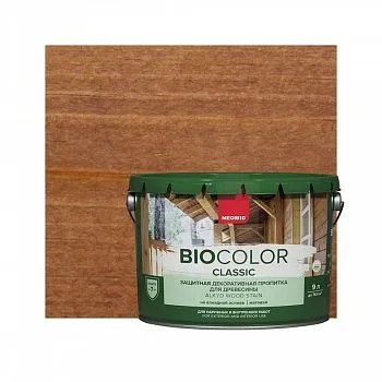 ПРОПИТКА ЗАЩИТНАЯ ДЕКОРАТИВНАЯ ДЛЯ ДРЕВЕСИНЫ "BIO COLOR CLASSIC" 9 Л ТИК (1) "NEOMID"