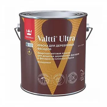 КРАСКА "VALTTI ULTRA" БАЗА A  2,7 Л (1/6) ДЛЯ ДЕРЕВЯННЫХ ФАСАДОВ "ТИККУРИЛА"