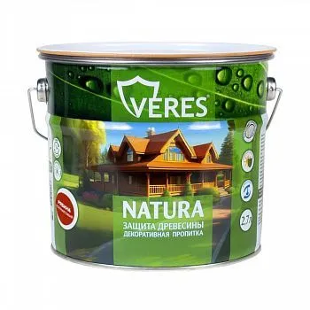 ПРОПИТКА ДЕКОРАТИВНАЯ "NATURA" РЯБИНА 2,7 Л (1/4) "VERES"