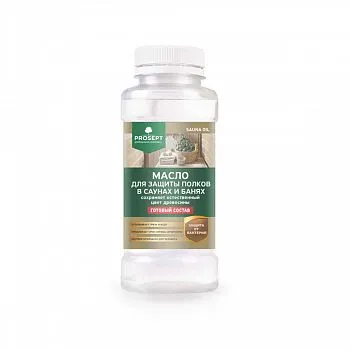 МАСЛО ДЛЯ ЗАЩИТЫ ПОЛКОВ В БАНЯХ И САУНАХ "SAUNA OIL" 0,25 Л (1/24) "PROSEPT"