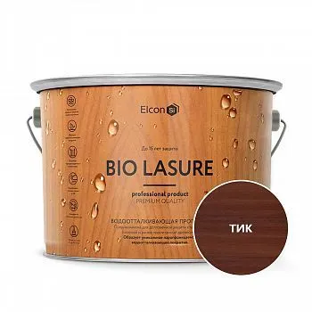 ПРОПИТКА ВОДООТТАЛКИВАЮЩАЯ ДЛЯ ДЕРЕВА "BIO LASURE" ТИК 9 Л (1) "ELCON"