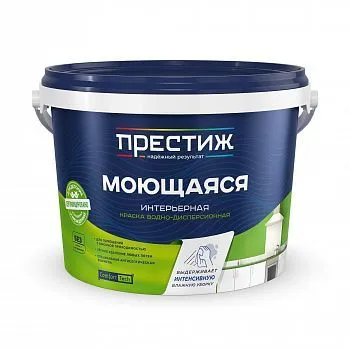 КРАСКА В/Д  ИНТЕРЬЕРНАЯ МОЮЩАЯСЯ 2,7 КГ (1/4) "ПРЕСТИЖ"