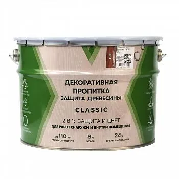 ПРОПИТКА ДЕКОРАТИВНАЯ "CLASSIC" ТИК  0,8 Л (1/14) "V"