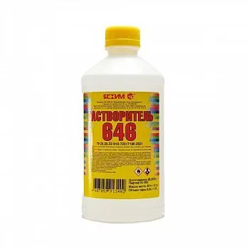 РАСТВОРИТЕЛЬ  646  0,5 Л (25) (ПНД) "ЯСХИМ"
