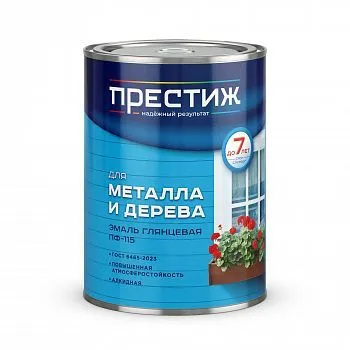 ЭМАЛЬ ПФ-115 ГРАФИТОВАЯ СЕРАЯ (RAL 7024)  0,9 КГ (1/14) "ПРЕСТИЖ"