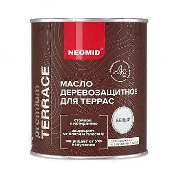 МАСЛО ДЛЯ ТЕРРАС "TERRACE" БЕЛЫЙ 0,75 Л (1/12) "NEOMID"