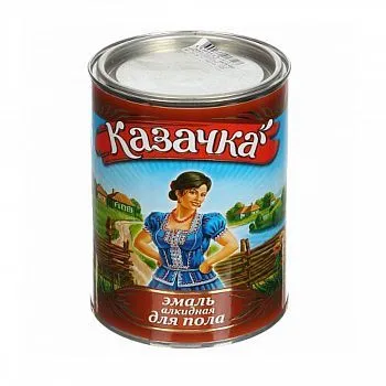 ЭМАЛЬ ПФ-266  "КАЗАЧКА" КРАСНО-КОРИЧНЕВАЯ  1,9 КГ (6)