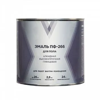 ЭМАЛЬ ПФ-266 "V" ЖЕЛТО-КОРИЧНЕВАЯ 2,6 КГ (1/6)