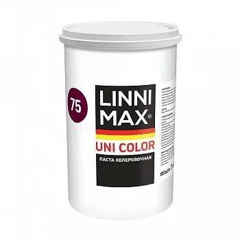 ПАСТА КОЛЕР. УНИВЕРС. "UNI COLOR" 75 NEUTRALROT 1 Л (1/6) "LINNIMAX"