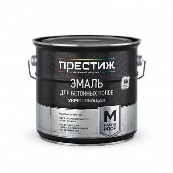 ЭМАЛЬ ДЛЯ БЕТОННЫХ ПОЛОВ СЕРАЯ  3,5 КГ (1/4) "ПРЕСТИЖ"