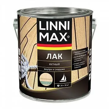 ЛАК ЯХТНЫЙ АЛКИДНО-УРЕТАНОВЫЙ ШЕЛКОВИСТО-МАТОВЫЙ 2,5 Л (1/4) "LINNIMAX"