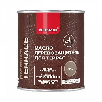 МАСЛО ДЛЯ ТЕРРАС "TERRACE" ОРЕХ 0,75 Л (1/12) "NEOMID"