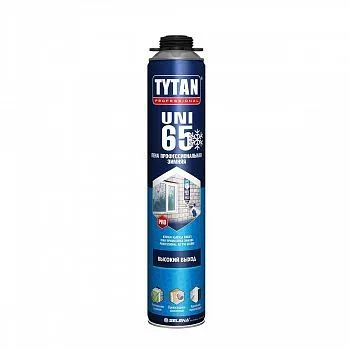 ПЕНА МОНТАЖНАЯ "TYTAN PROFESSIONAL 65 UNI" ПРОФИ 750 МЛ ЗИМНЯЯ (12/672) ТУРЦИЯ
