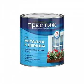 ЭМАЛЬ ПФ-115 ЖЕЛТО-КОРИЧНЕВАЯ  2,8 КГ (6) "ПРЕСТИЖ"