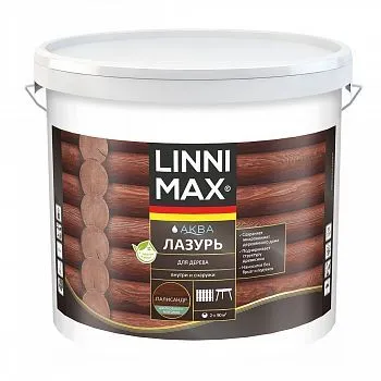 ЛАЗУРЬ ДЕРЕВОЗАЩИТНАЯ "АКВА" ПАЛИСАНДР 9 Л (1) "LINNIMAX"