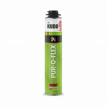 ПЕНА МОНТАЖНАЯ "KUDO PROFF PUR-O-FLEX" ПРОФИ 1000 МЛ (1/12)