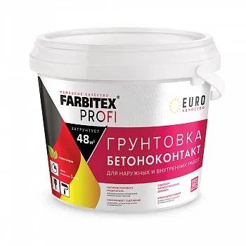 ГРУНТОВКА БЕТОНОКОНТАКТ 12 КГ (1) "FARBITEX PROFI"
