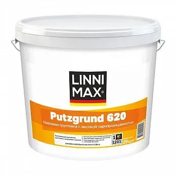 ГРУНТОВКА ПИГМЕНТИРОВ. "PUTZGRUND 620" БАЗА 1 (БЕЛАЯ) 25 КГ (1) "LINNIMAX"