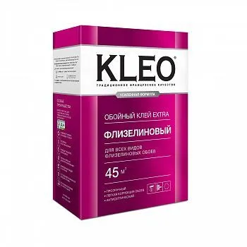 КЛЕЙ ДЛЯ ФЛИЗЕЛИНОВЫХ ОБОЕВ "EXTRA" 320 Г (1/20) "KLEO"