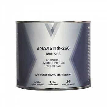 ЭМАЛЬ ПФ-266 "V" ЖЕЛТО-КОРИЧНЕВАЯ 1,8 КГ (1/6)