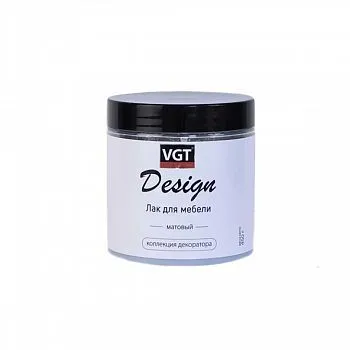 ЛАК МЕБЕЛЬНЫЙ "DESIGN КОЛЛЕКЦИЯ ДЕКОРАТОРА" МАТОВЫЙ 0,45 КГ (6) "ВГТ"