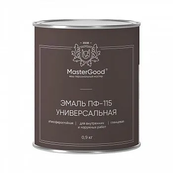 ЭМАЛЬ ПФ-115 ЖЕЛТАЯ 0,9 КГ (1/12) "MASTERGOOD"