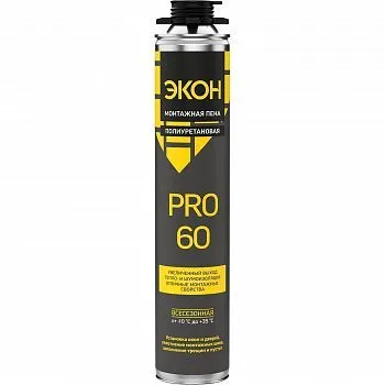 ПЕНА МОНТАЖНАЯ "ЭКОН 60 PRO" ПРОФИ 750 МЛ ВСЕСЕЗОННАЯ (1/12) ХЕНКЕЛЬ