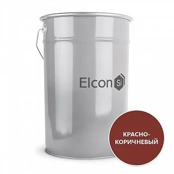 ГРУНТ-ЭМАЛЬ ПО РЖАВЧИНЕ 3 В 1 КРАСНО-КОРИЧНЕВАЯ 25 КГ (1) "ELCON"