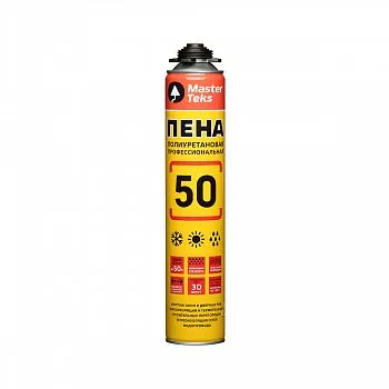 ПЕНА МОНТАЖНАЯ "MASTERTEKS 50 PRO" ПРОФИ 715 МЛ ВСЕСЕЗОННАЯ (1/12)