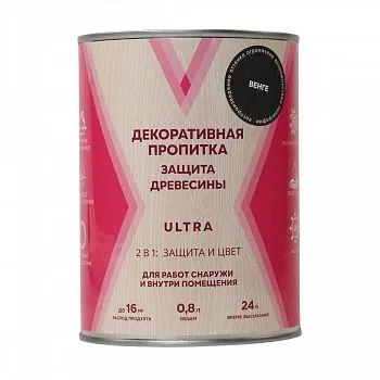 ПРОПИТКА ДЕКОРАТИВНАЯ "ULTRA" ВЕНГЕ  8 Л (1) "V"