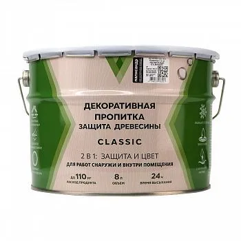 ПРОПИТКА ДЕКОРАТИВНАЯ "CLASSIC" ПАЛИСАНДР  0,8 Л (1/14) "V"