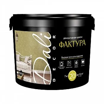 КРАСКА ДЕКОР. "DALI-DECOR" "ФАКТУРА" S-W  7 КГ (1) "РОГНЕДА"