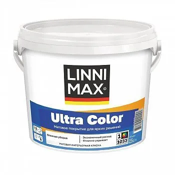 КРАСКА ИНТЕРЬЕРНАЯ "ULTRA COLOR" БАЗА 1 (БЕЛАЯ) 2,5 Л (1) "LINNIMAX"