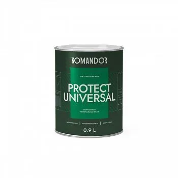 ЭМАЛЬ "PROTECT UNIVERSAL" УНИВЕРСАЛЬНАЯ БАЗА A 0,9 Л (1/6) "KOMANDOR"