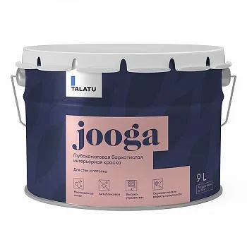 КРАСКА "JOOGA" ДЛЯ СТЕН И ПОТОЛКОВ БАЗА C 9 Л (1) "TALATU"