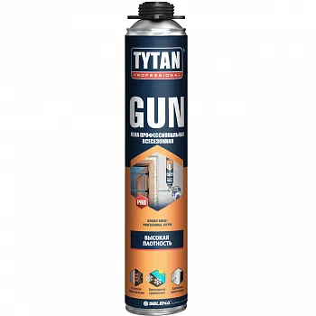 ПЕНА МОНТАЖНАЯ "TYTAN PROFESSIONAL GUN" ПРОФИ ВСЕСЕЗОННАЯ 750 МЛ (12/672)