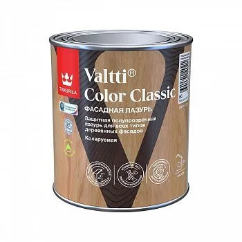 ЛАЗУРЬ ФАСАДНАЯ "VALTTI COLOR CLASSIC" EC 0,9 Л (1/6) "ТИККУРИЛА"
